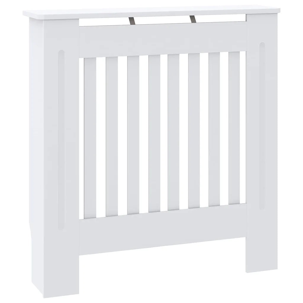vidaXL Copertura per radiatori 2 pcs Bianco 78 x 19 x 81.5 cm