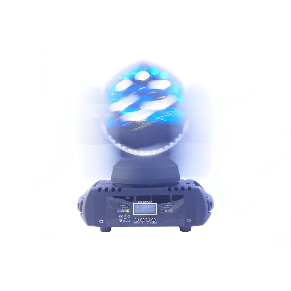 Trade Shop - Testa Rotante Rgb 36 Led Faro Faretto Beam Effetti Disco Dj Luce Flash -