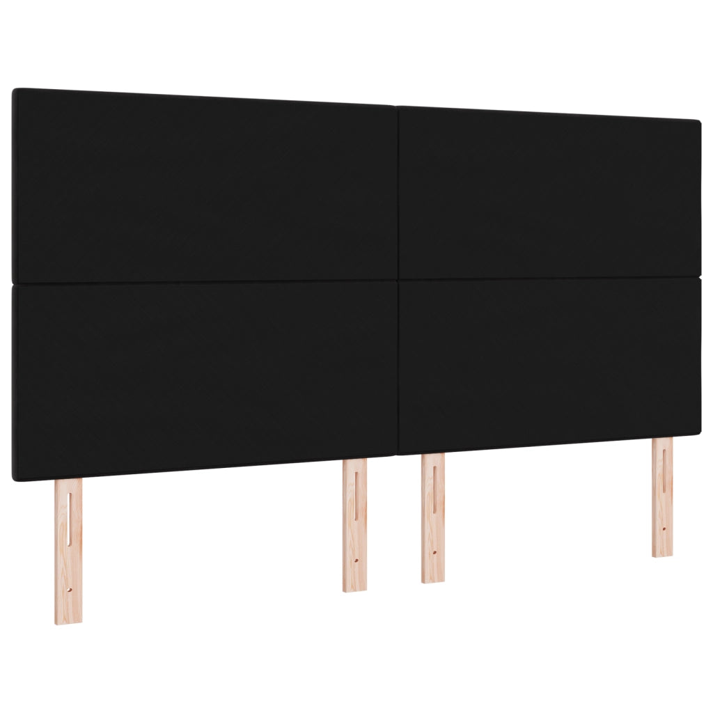 Testiera LED  Nera 90 cm in Velluto