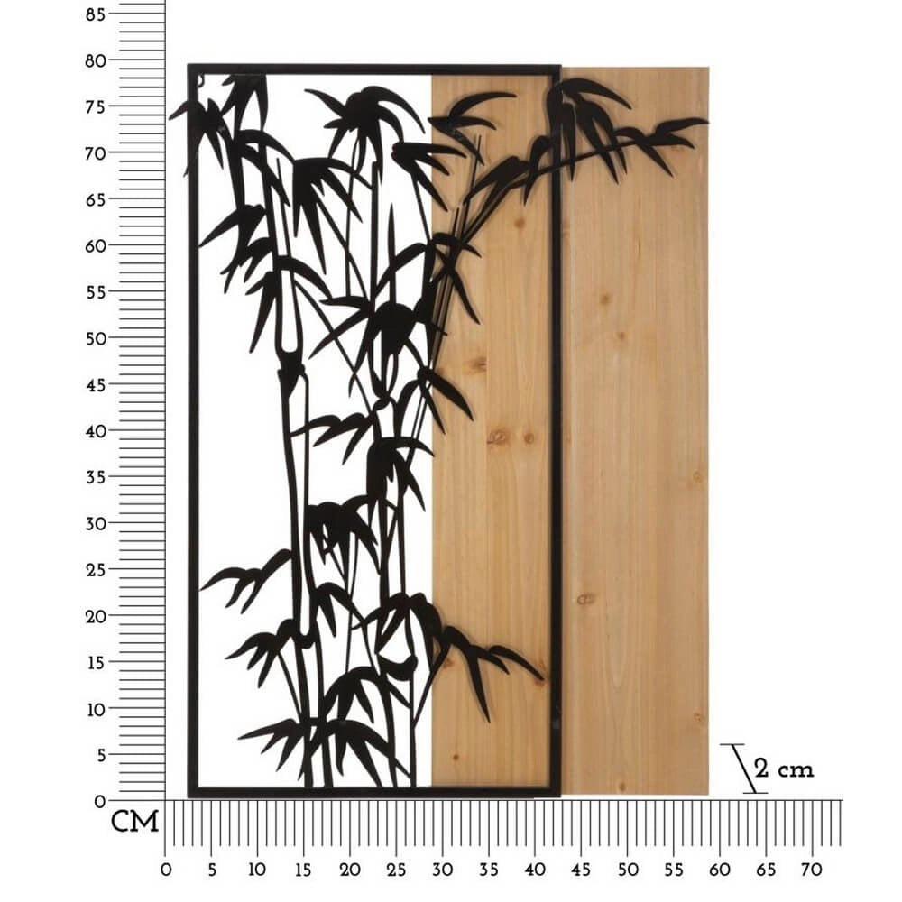 Decorazione Parete Bambù cm 58X2X80 - BAMBOO