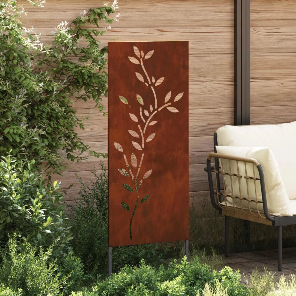 Schermo per privacy in giardino Floreale Ruggine 50 x 140 cm 876328