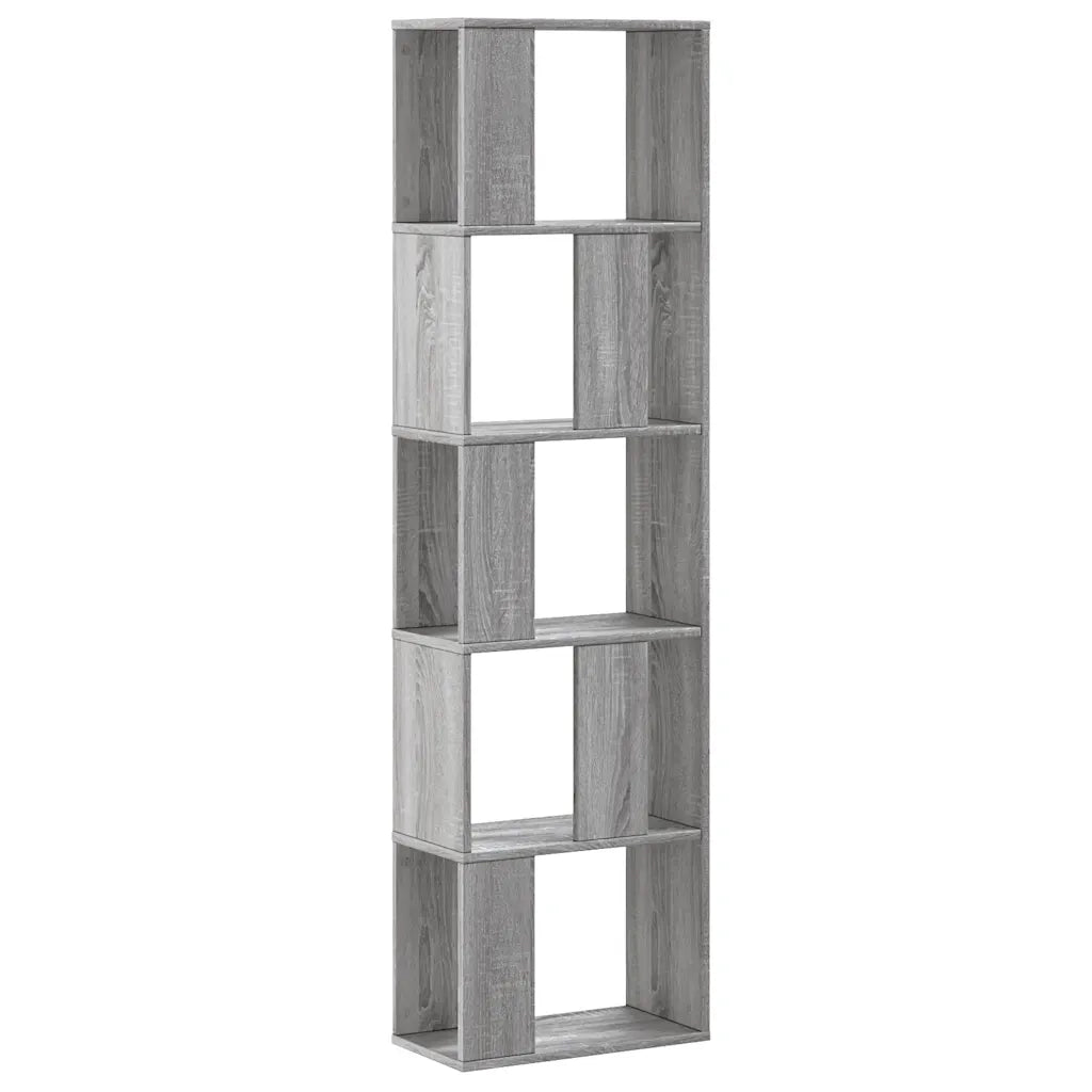 Libreria 5Ripiani Grigio Sonoma 45x23,5x162,5 Legno Multistrato 852785
