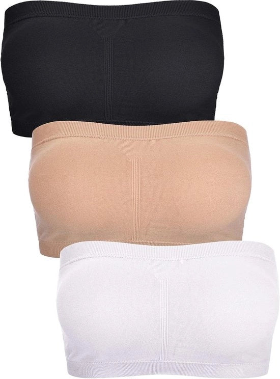Bandeau Senza Spalline per Donna con Cintura di Supporto e Design Senza Fili