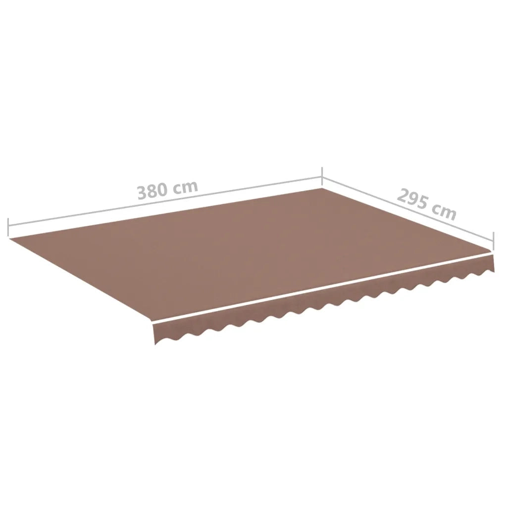 Tessuto di Ricambio per Tenda da Sole-Ricambio telo per tenda da sole Marrone 4x3 m
