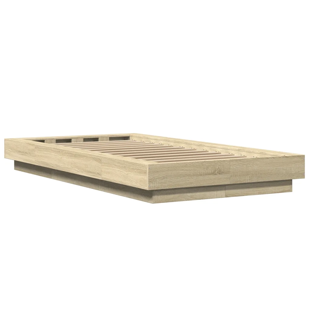 Giroletto-Struttura Letto Rovere Sonoma 90x200 cm in Legno Multistrato 145841