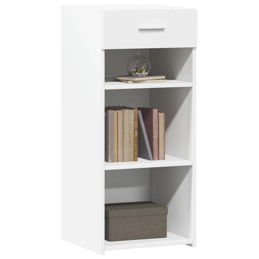 Credenza-Buffet-Armadio da cucina Bianca 40x42,5x93 cm in Legno Multistrato