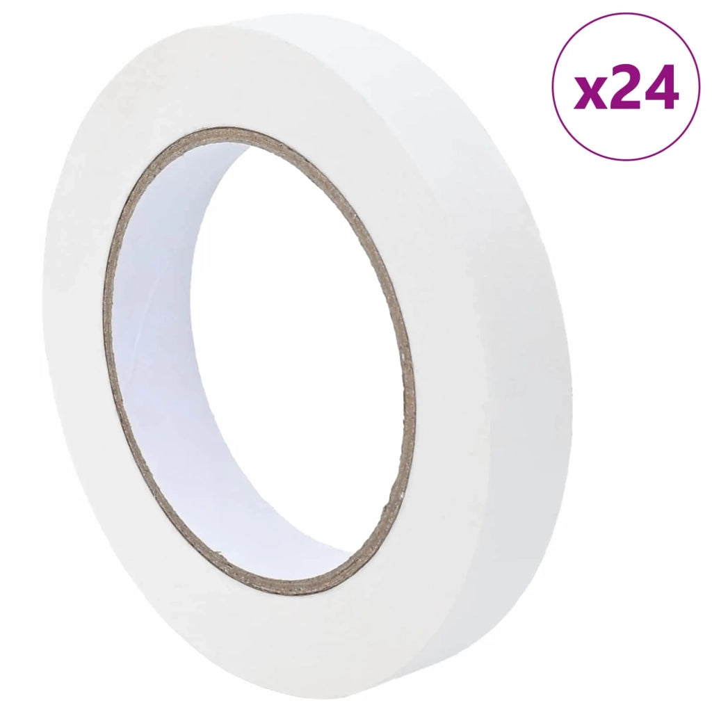 Nastri Adesivi per Pittori 24 pcs Bianco 19mm x 50m Carta 42019653