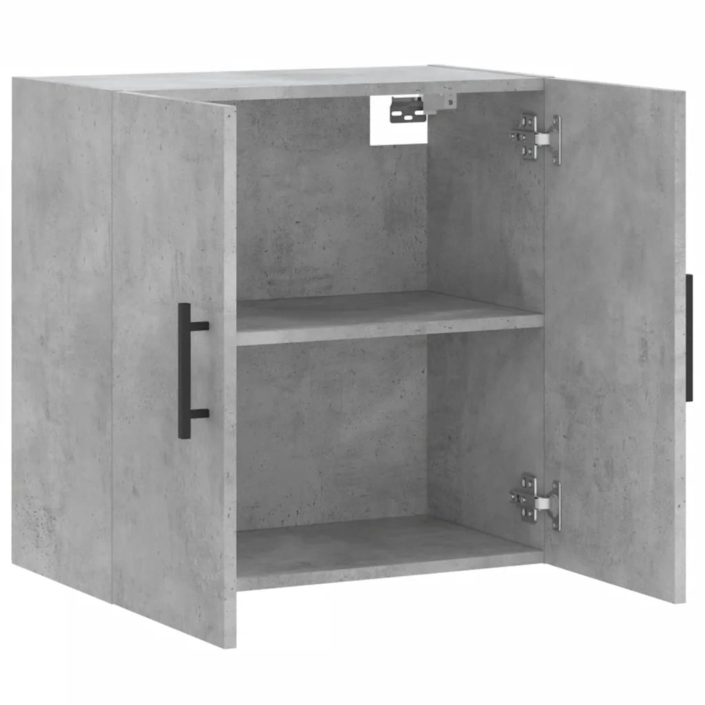 vidaXL Mobile a Parete Grigio Cemento 60x31x60 cm in Legno Multistrato