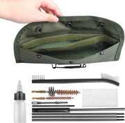 Kit di pulizia per fucili di precisione compatibile con 0,22", 0,223", 5,56 mm, 0,22LR calibro perforante per armi da fuoco, contiene 50 pezzi di tessuto di cotone per pulizia delle armi da fuoco.