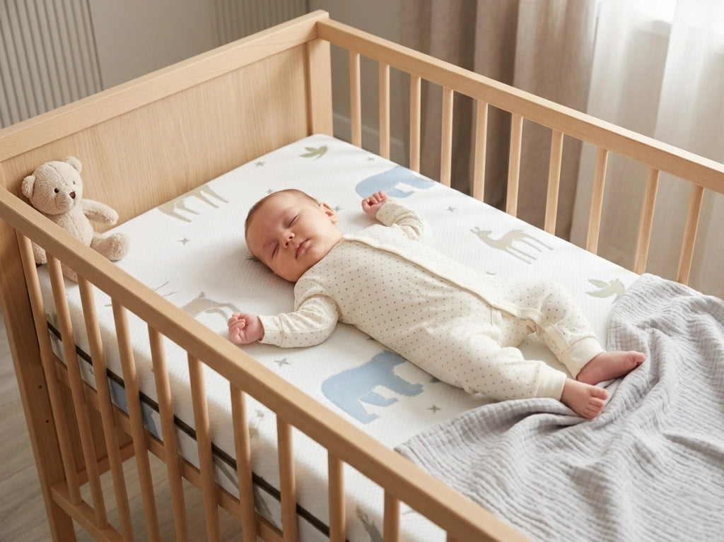 Materasso per culla Neonato Antisoffoco Certificato CertiPUR™ e OEKO-TEX® – 100% Made in Italy Misura: 60X120 CULLETTA STANDARD