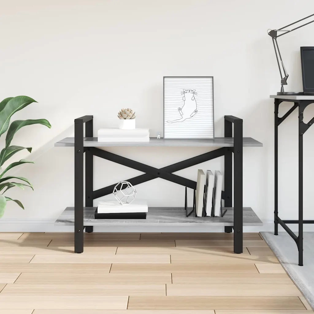 Libreria Grigio Sonoma 100 x 33,5 x 64 cm Legno multistrato 883955