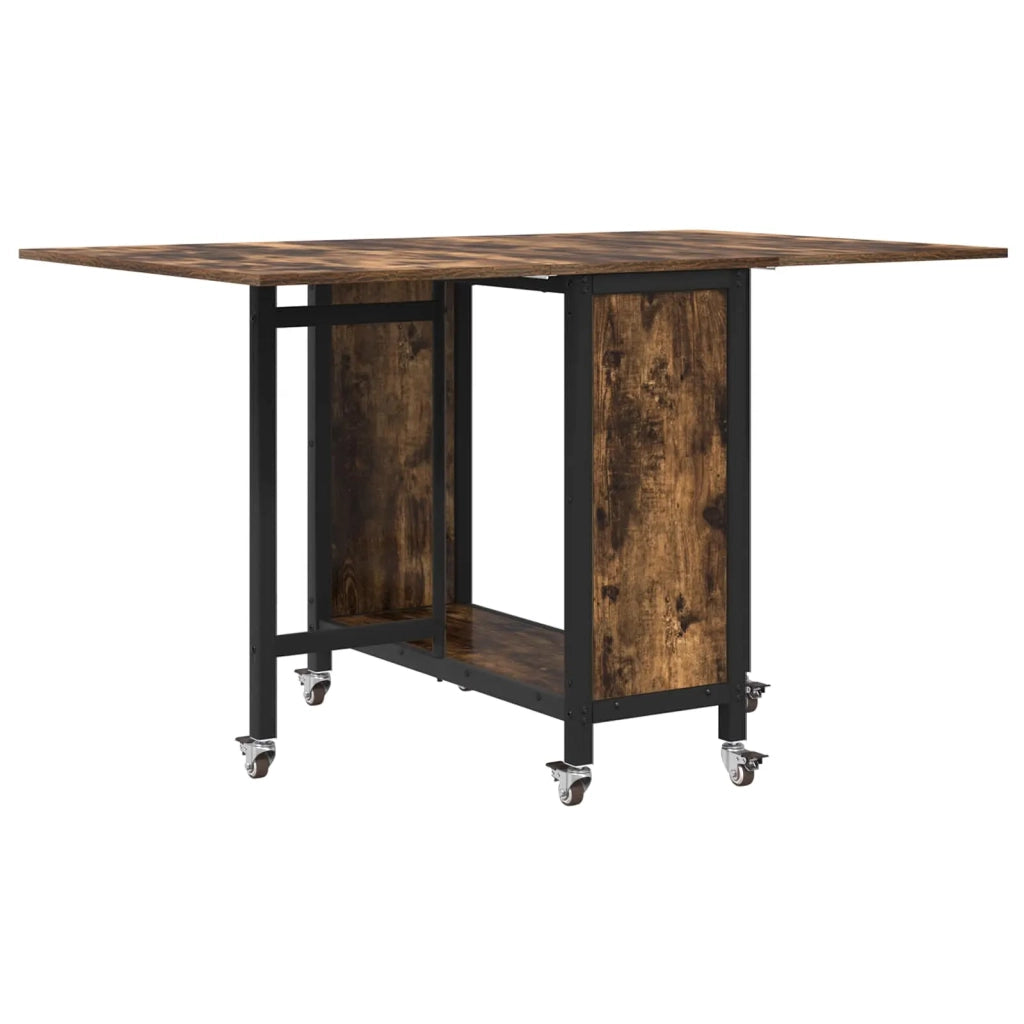 Tavolo da pranzo pieghevole con ruote 130 x 80 x 76,5 cm 8006045