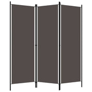 Paravento a 3 Pannelli-Divisorio Antracite 150x180 cm