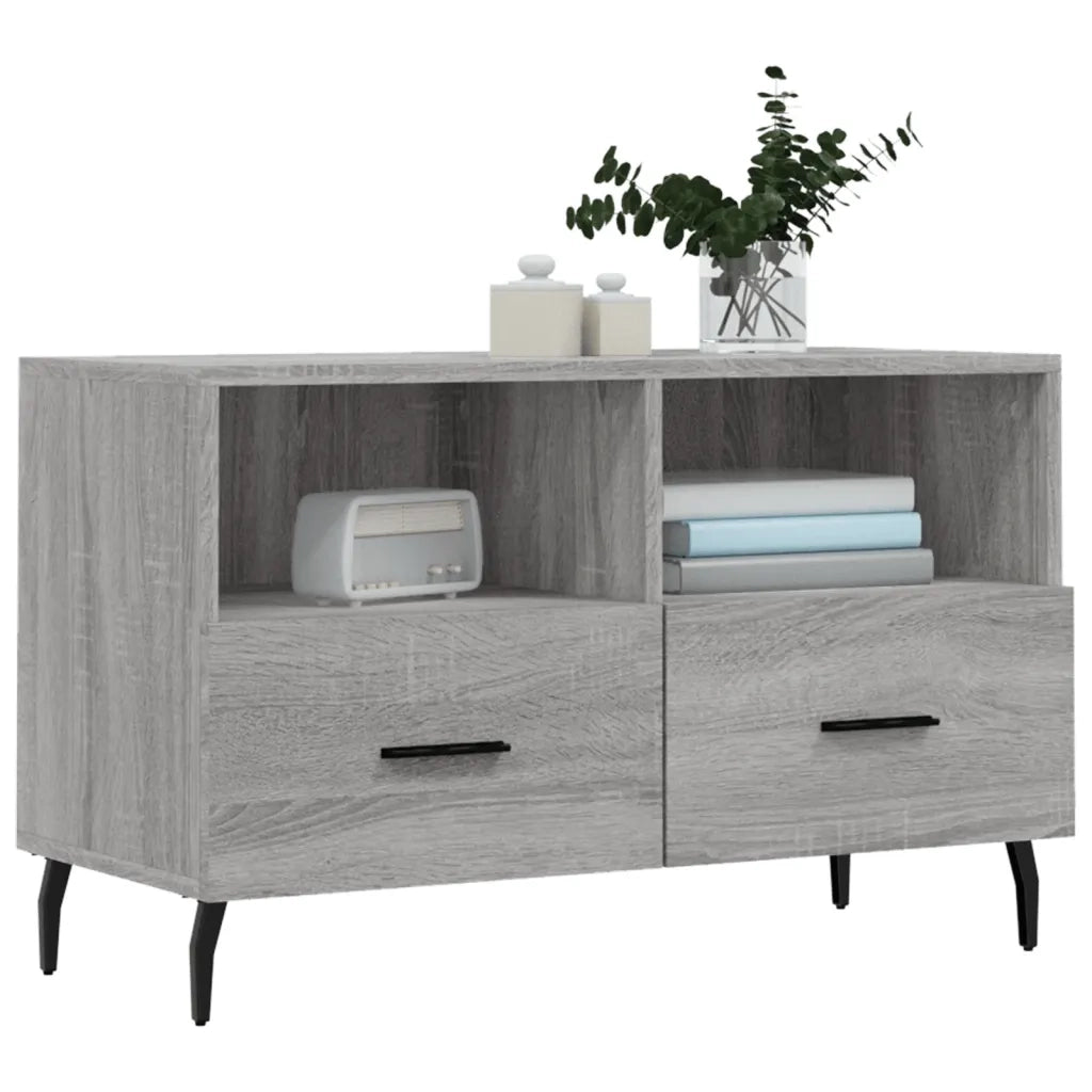 Mobile TV | Armadietto TV | Mobile Porta TV Grigio Sonoma 80x36x50 cm in Legno Multistrato