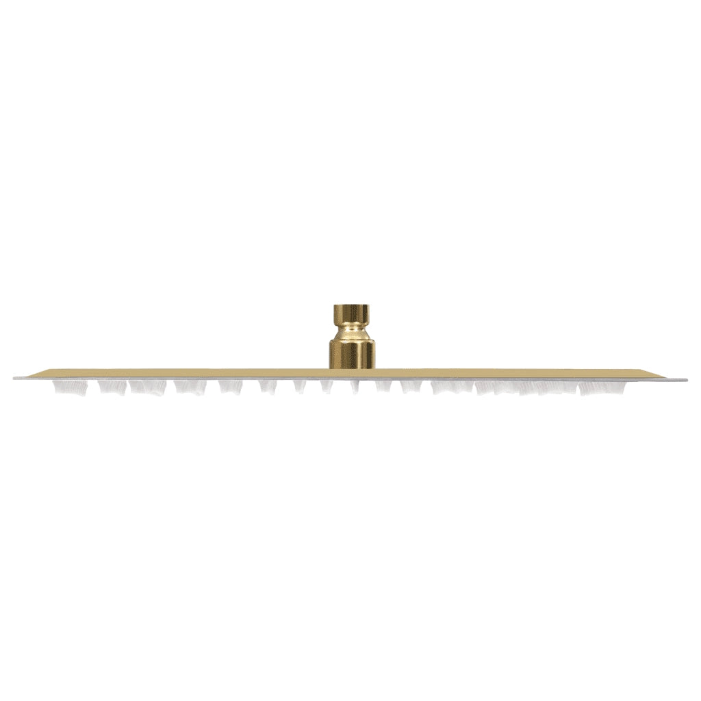 Testa Doccia a Pioggia Acciaio Inox 40x30 cm Rettangolare Oro CFW6778864