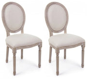 Set 2 Sedie 48x46x96h cm Mathilde Naturale