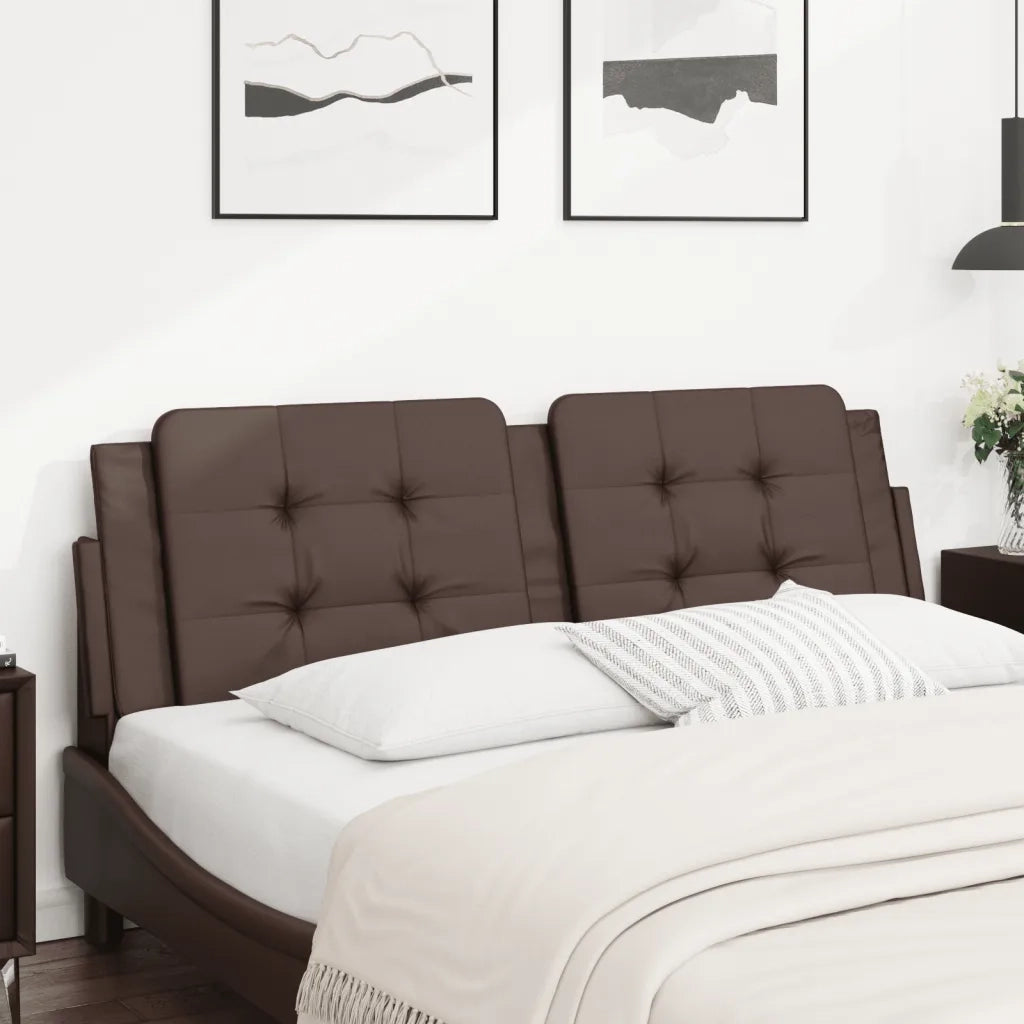 Cuscino Testiera Marrone 160 cm in Similpelle
