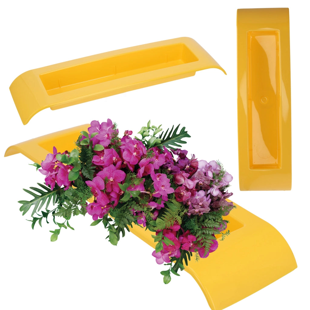 Copertura per vaso da fiori KADAX per composizioni decorative Ikebana Base gialla