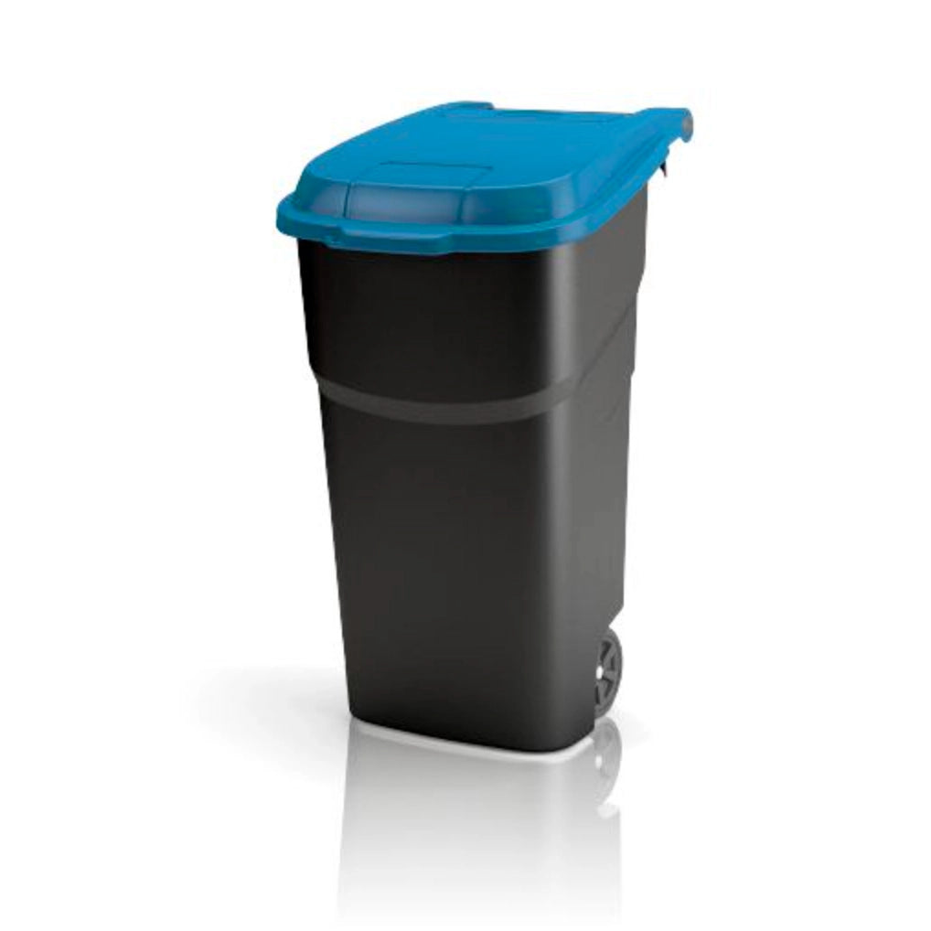 BIDONE CON RUOTE 100LT Blu