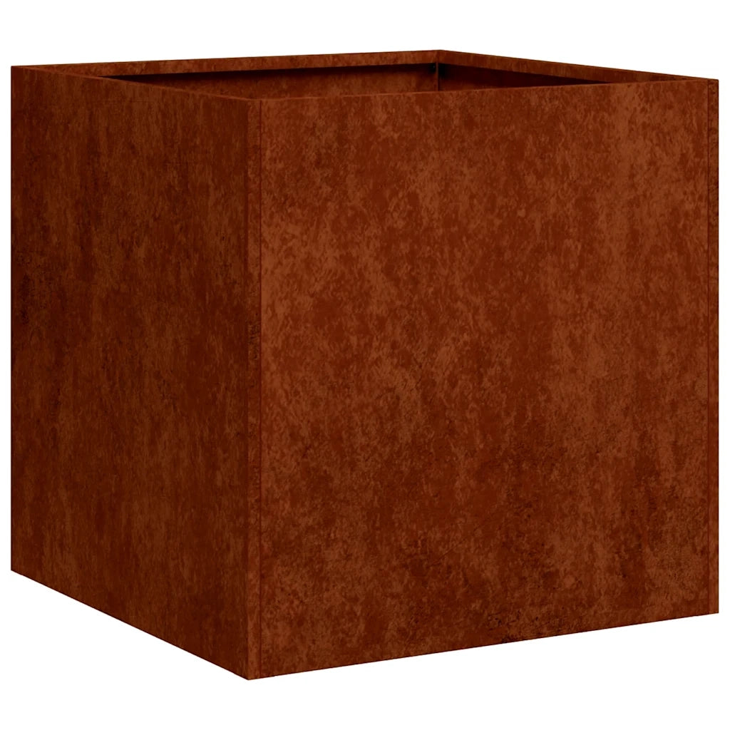 Fioriera Arrugginita 40x40x40 cm in Acciaio Corten 860667