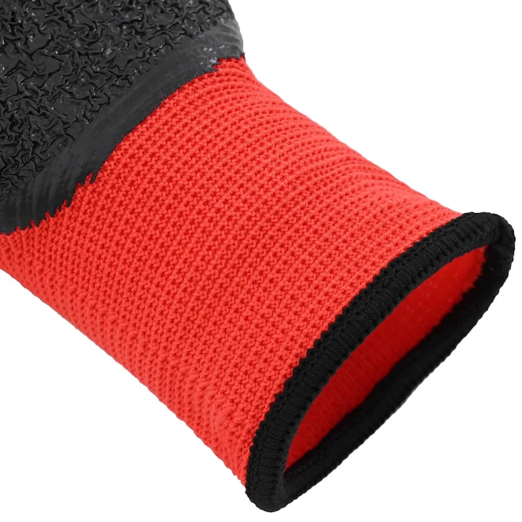 Guanti da Lavoro 12 pz Rosso e Nero 10 / xl CFW7375514