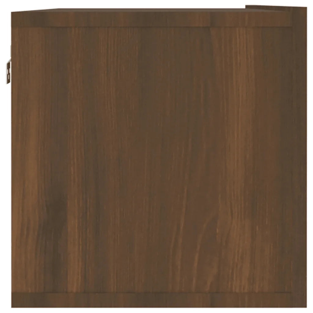 Mobile TV Muro Rovere Marrone 120x30x30cm Legno Multistrato cod mxl 33983