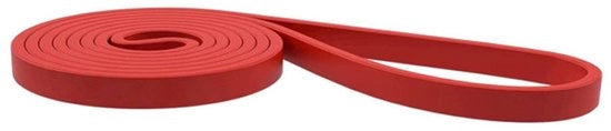 Banda elastica resistente per sport, per pilates e yoga, per uomini e donne, peso 15-35 libbre, per principianti nella fitness femminile, colore rosso