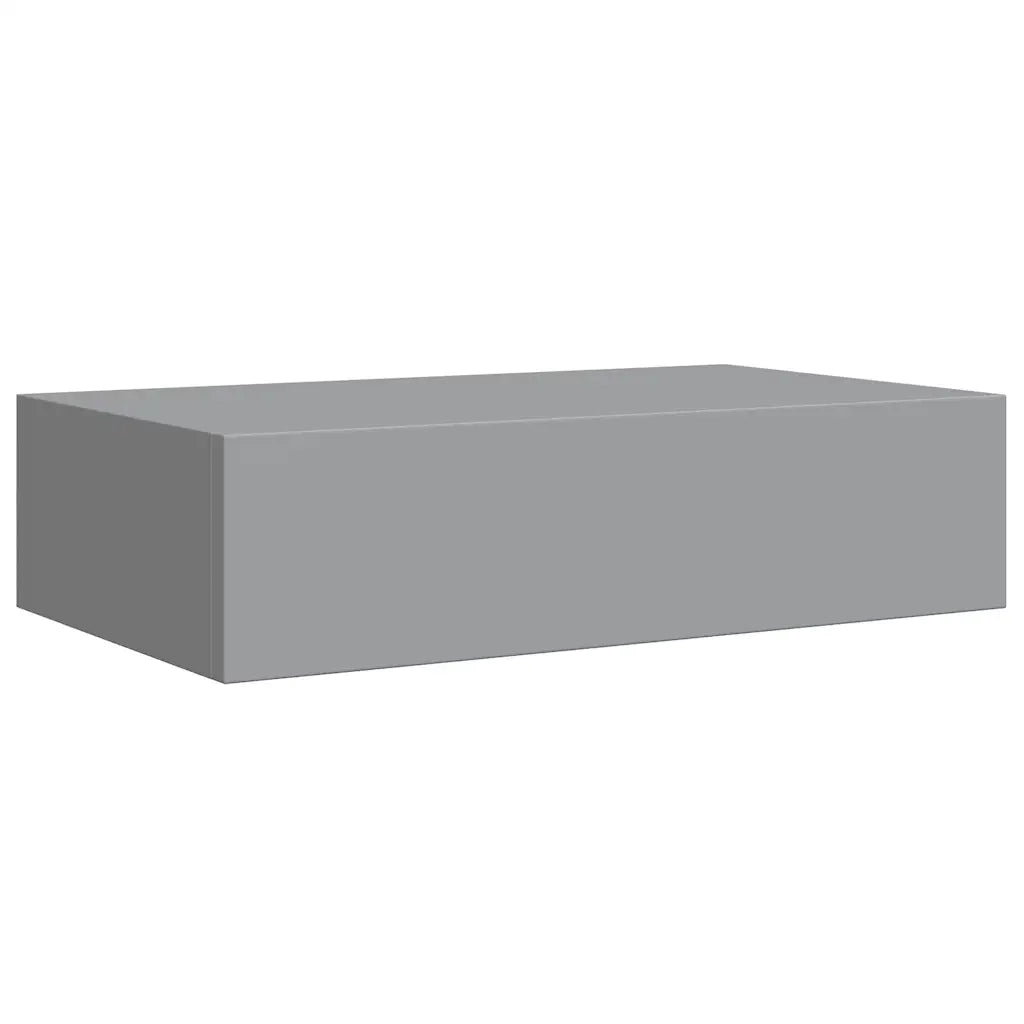 Scaffali con Cassetti da Parete 2 pz Grigi 40x23,5x10 cm MDF 330246