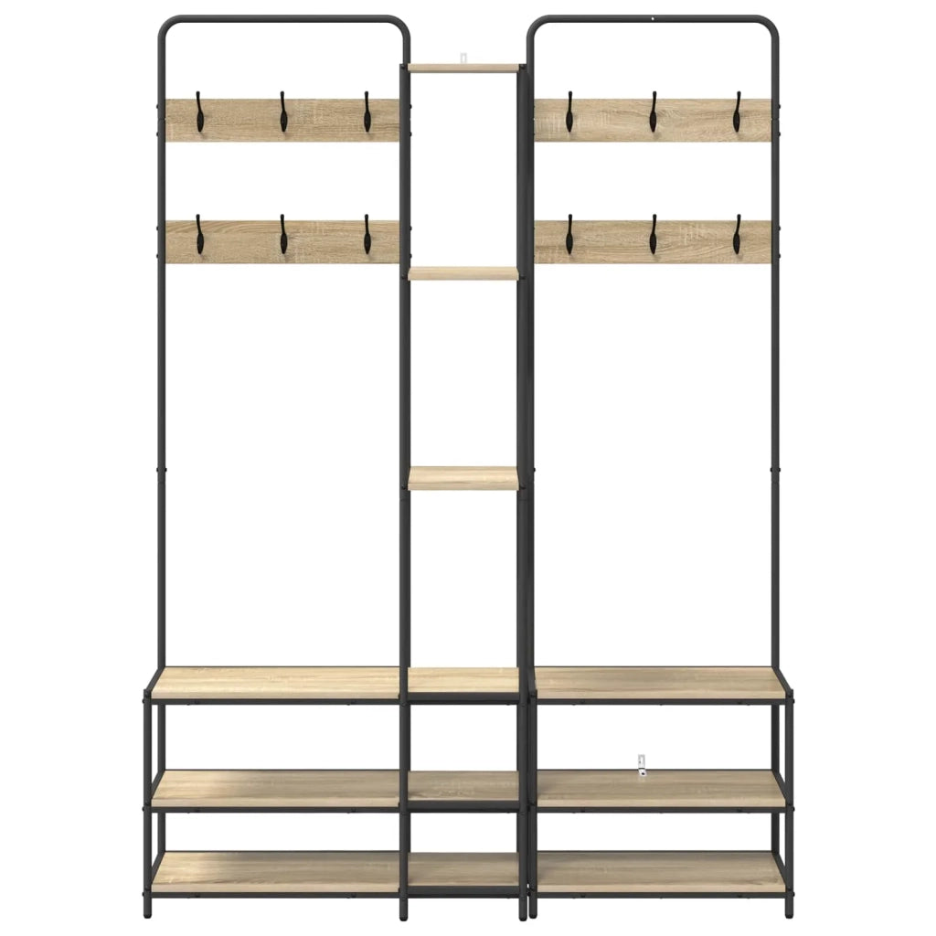 Appendiabiti con panca per scarpe Rovere Sonoma 8012045