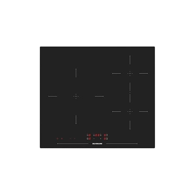 Silverline IH5450B01 piano cottura Nero Da incasso 60 cm Piano cottura a induzione 3 Fornello(i)