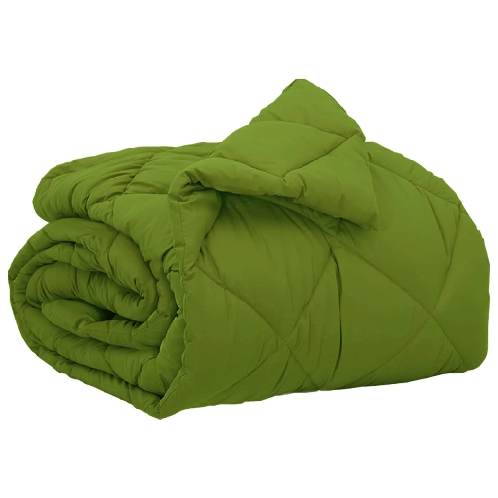 Piumone Completo Annuale Verde 140 x 220 cm Microfibra