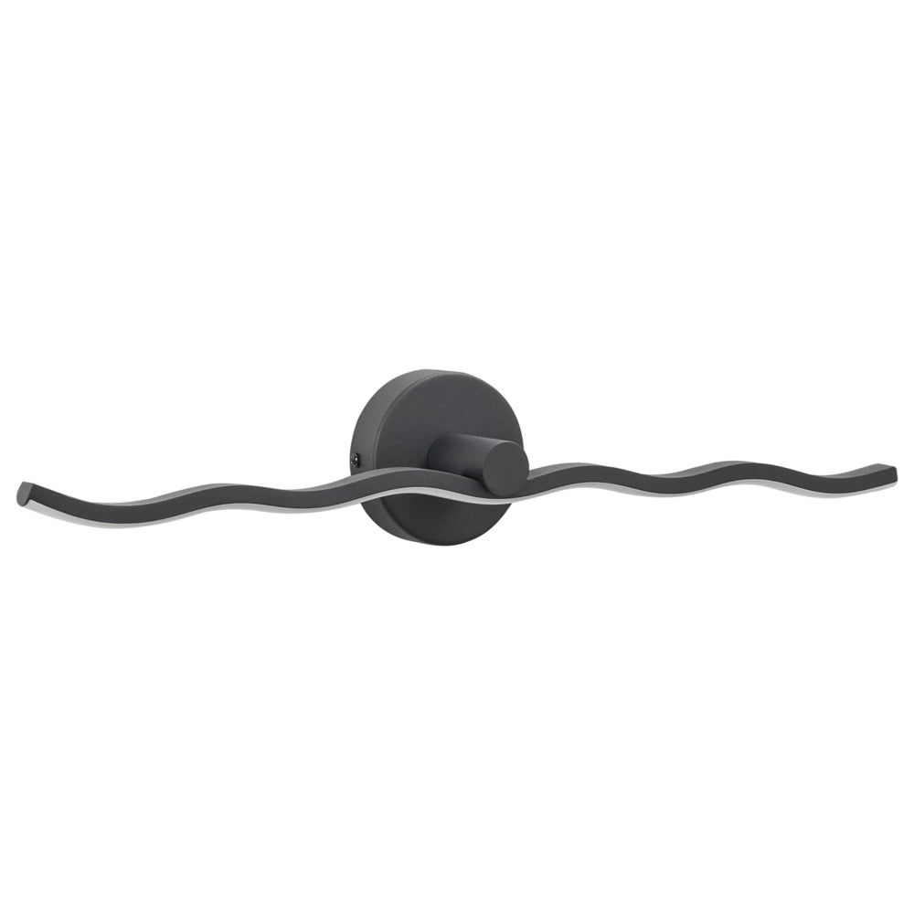 Lampada LED Immagine Lampada a specchio Metallo nero 55 cm Luce Camera da letto Soggiorno Bagno Lampada a specchio