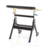 Banco saldatura pieghevole max 150 kg, carrello regolabile in altezza 735-860 mm, inclinabile fino a 90°
