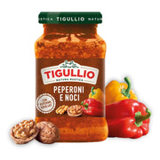 Tigullio pesto peperoni e noci in vasetto di vetro da 185 grammi
