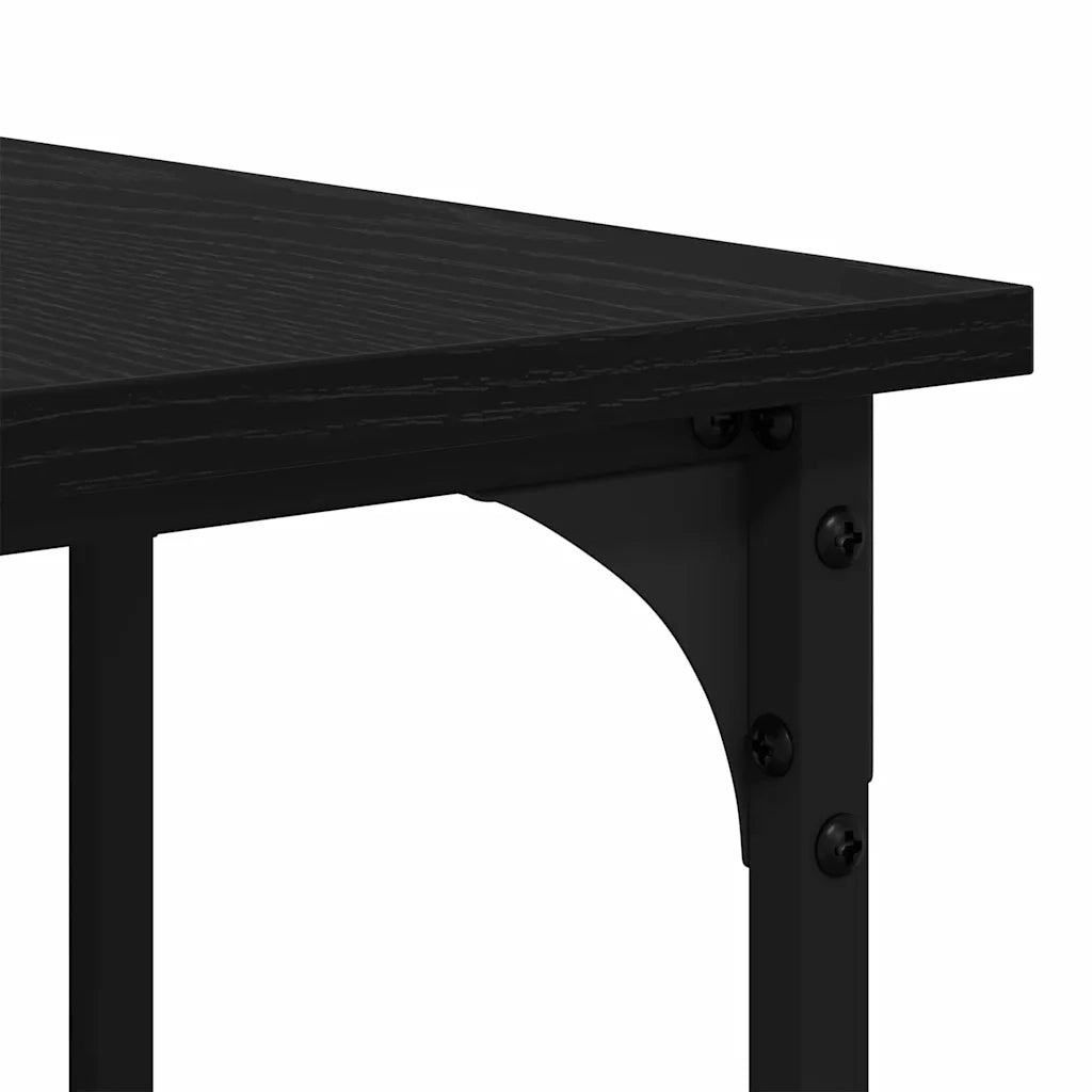 Scrivania Rovere Nero 139 x 139 x 75 cm Legno multistrato