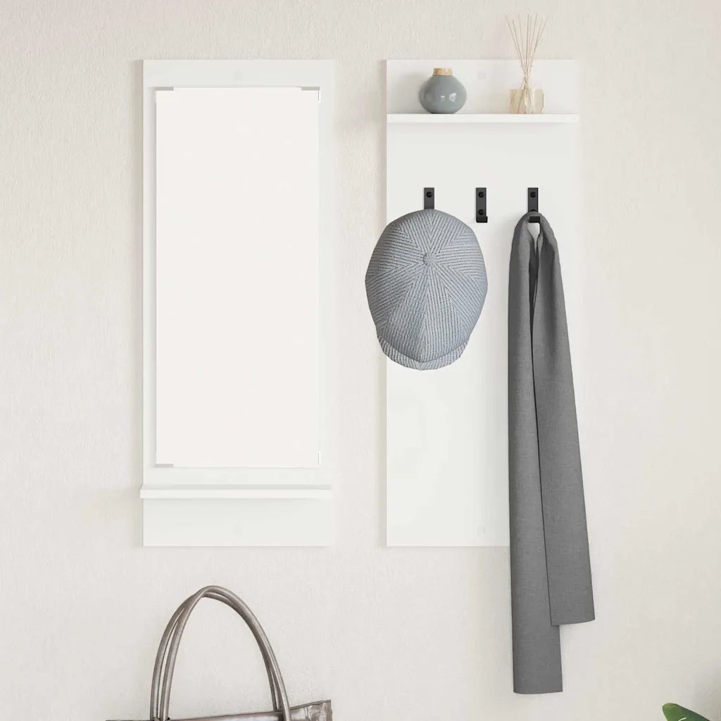 Appendiabiti a muro Bianco 70 x 10 x 90 cm Legno multistrato CFW8365366