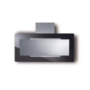 Cappa a parete TRISIA cm 90 - Inox, vetro Nero - 800 m3/h