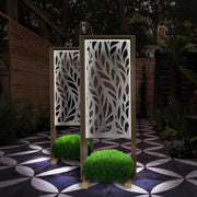 ALGA - Separè - Paravento modulabile - 70x190cm - in Legno e PVC Colore: bianco