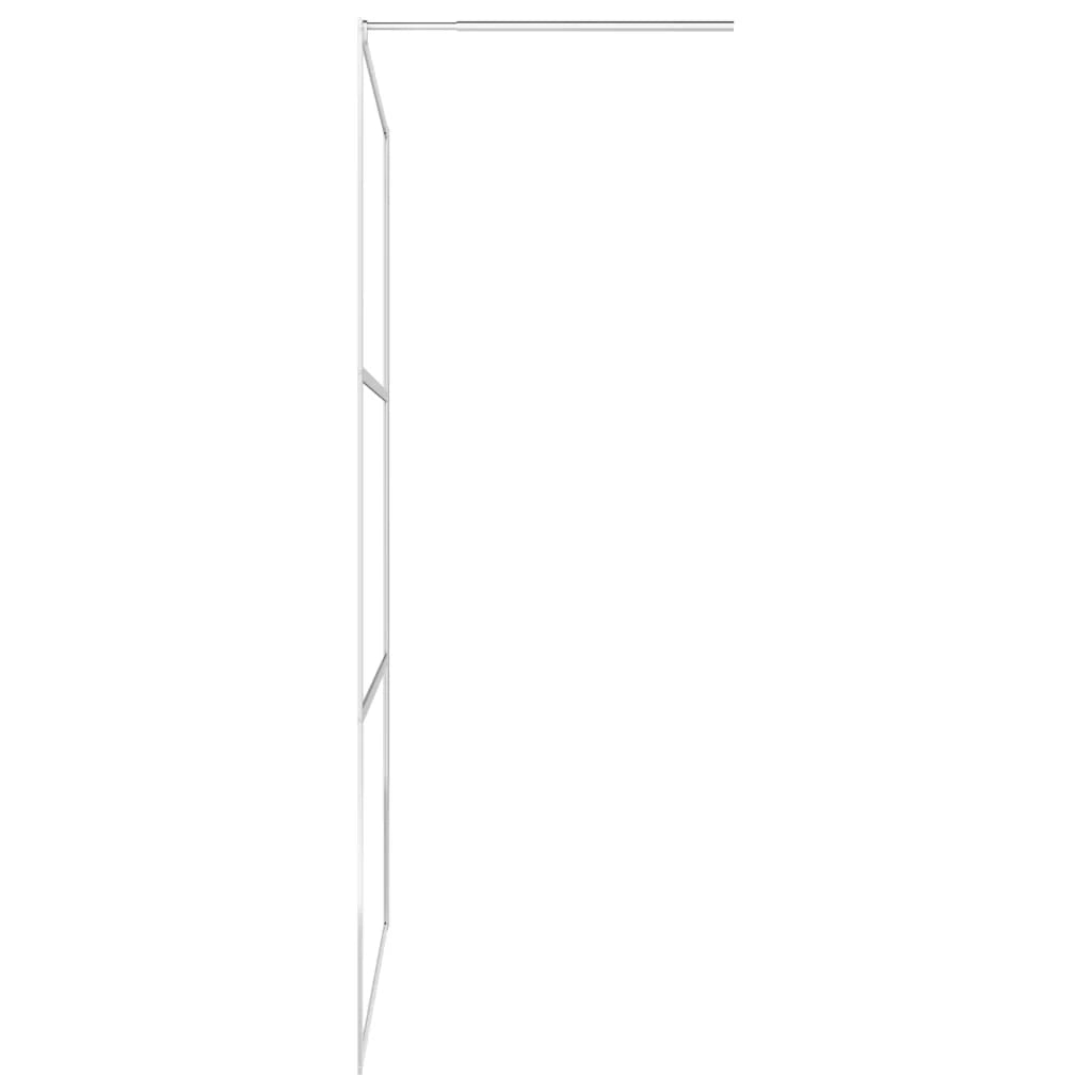 Box doccia walk-in box doccia parete divisoria per doccia bagno interni di casa vetro ESG 80x195 cm 5 mm satinato 02_0002122