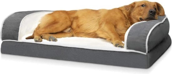 Divano per animali (101x66x20cm), letto angolare per cani ortopedico