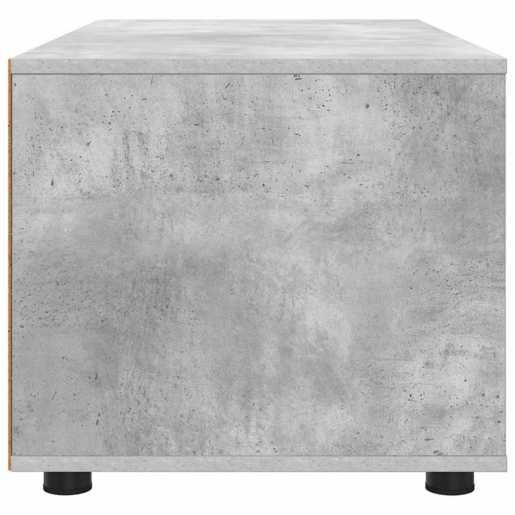 Mobile TV Grigio cemento 100 x 48 x 43 cm Legno multistrato 888930