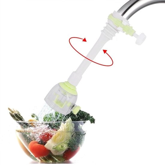 Cranio con scarico retrattile - Efficace risparmio d'acqua - Rotazione 360° - Maniglia regolabile - Materiale ABS di alta qualità - Senza schizzi - Accessorio per crani