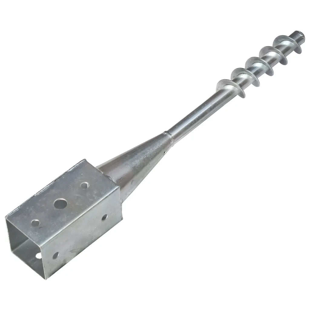 Picchetti di Terra 2 pz Argento 7x7x56 cm in Acciaio Zincato CFW3124933