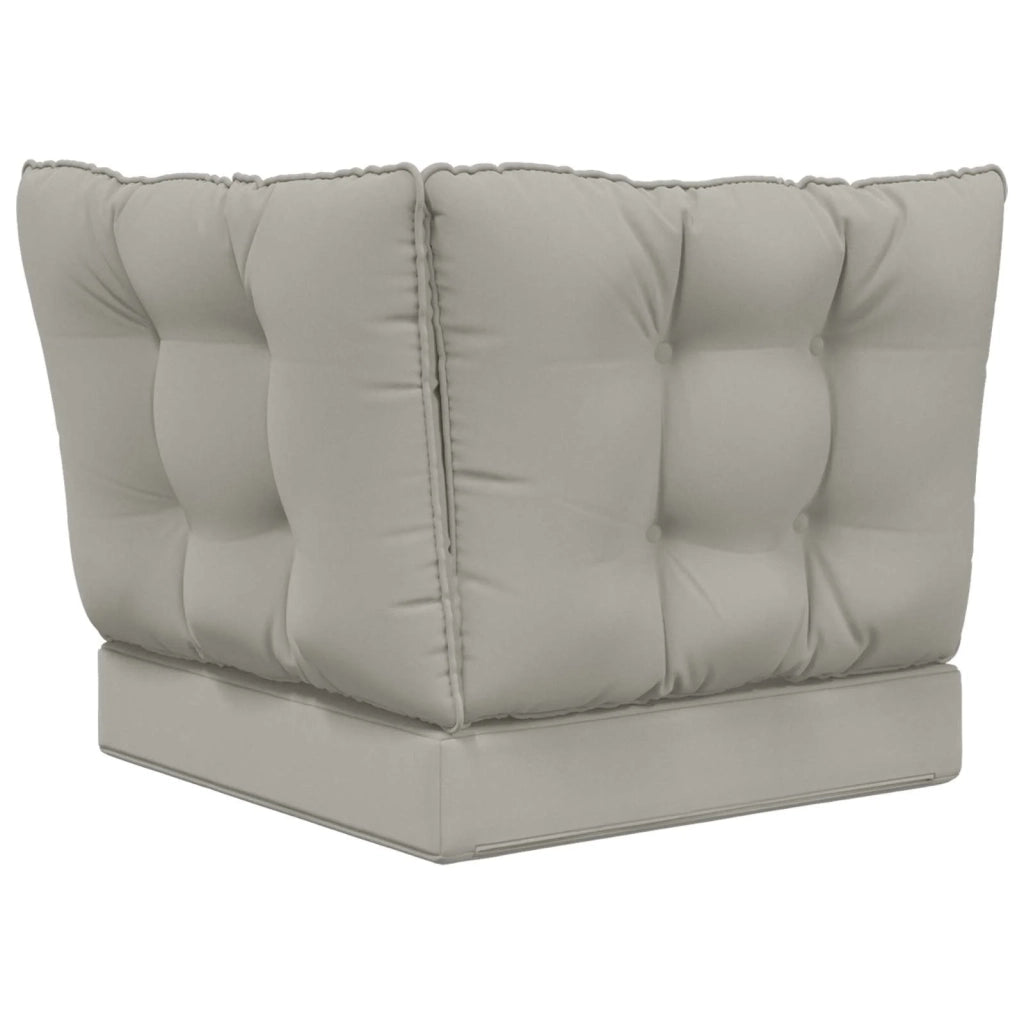 Cuscino per divano da esterno 3 pcs Grigio Poliestere