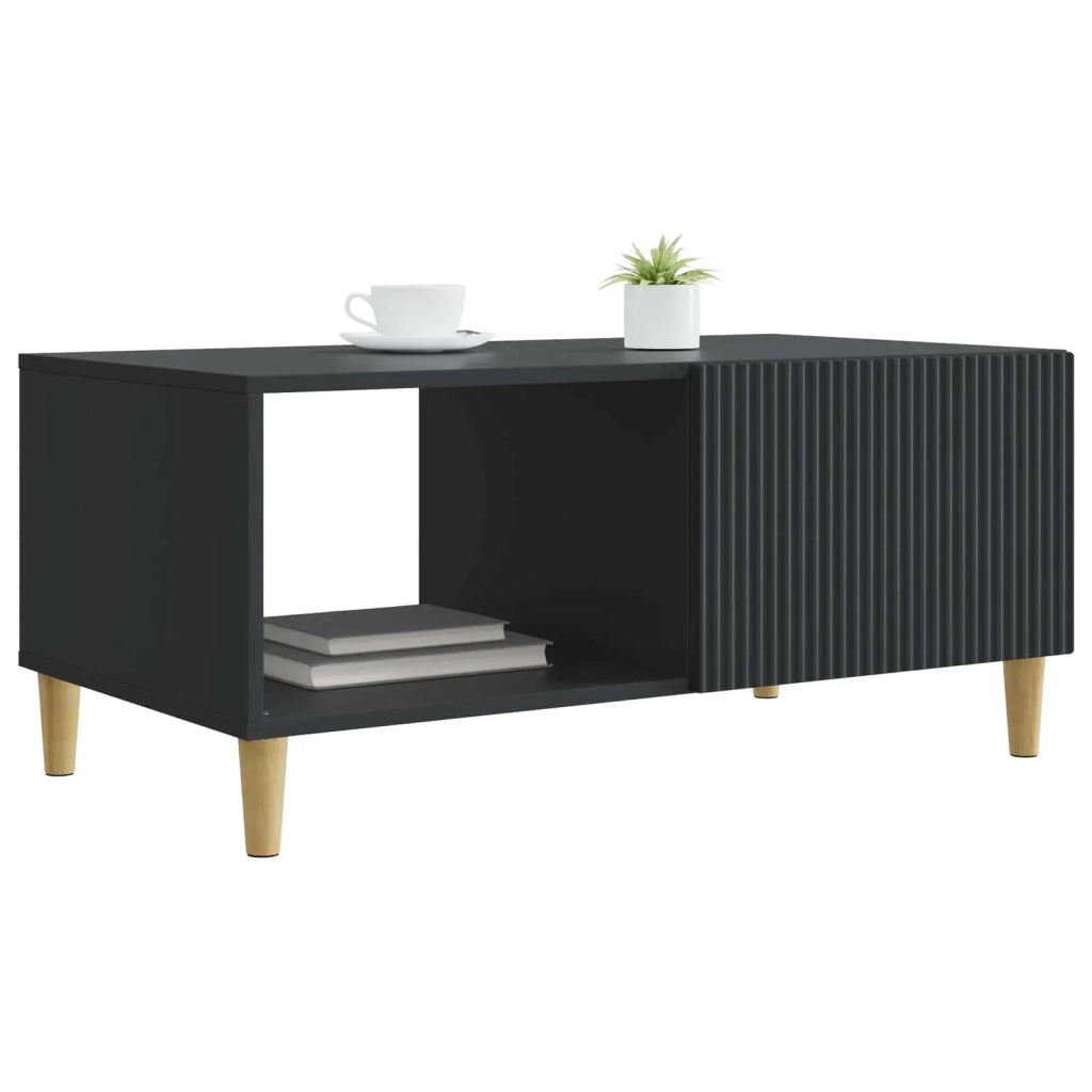 Tavolino da salotto Nero 90 x 50 x 40 cm Legno ingegnerizzato 894726