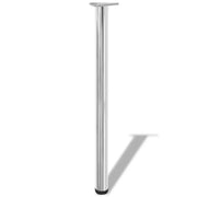 Gambe per Tavolo 4 pz | Piede del tavolo Altezza Regolabile Cromate 870 mm