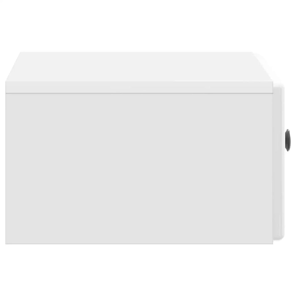 Mobiletto da notte a muro 2 pz Bianco Lucido 49 x 34,5 x 20 cm 899134