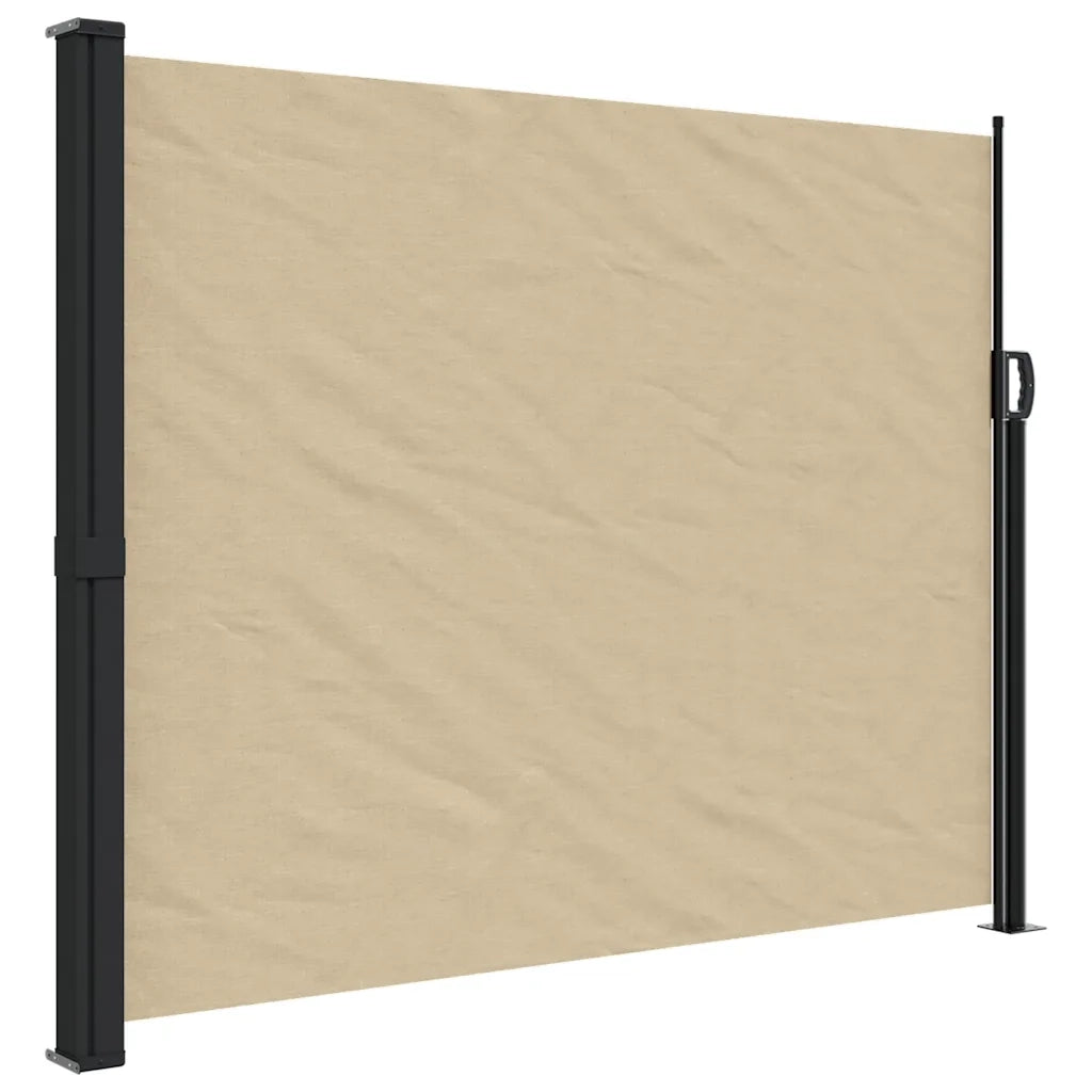 Tenda da Sole Laterale Retrattile Beige 160x600 cm 4004525