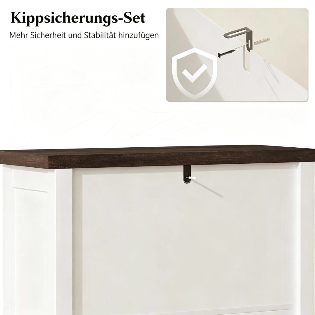 SCARPIERA Stretta 60x26,5x133,7 cm MDF Bianco per 12-18 paia