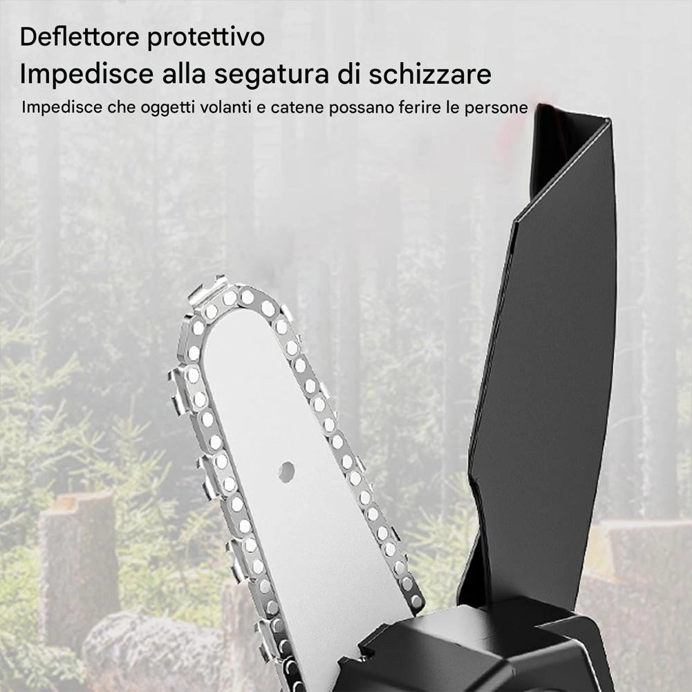 Mini Motosega con Doppia Batteria Sega Portatile per Potatura con Accessori